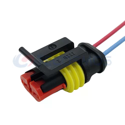 Auto Parts Car Outdoor Temperature 0021 Black Connector for Buick Delphi 2-pin Female CT2-0205m - image 3